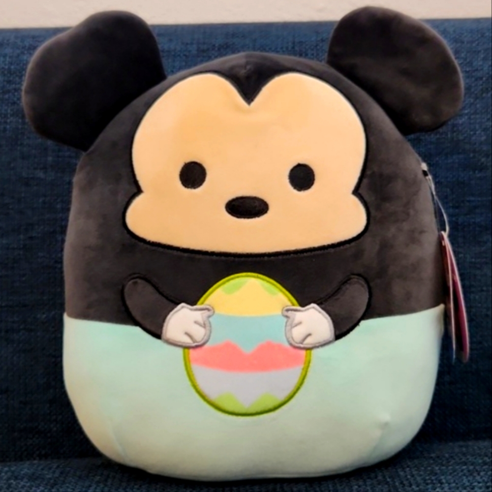 NWT Kellytoy Original Squishmallows Mickey Mouse With Easter Egg 11"